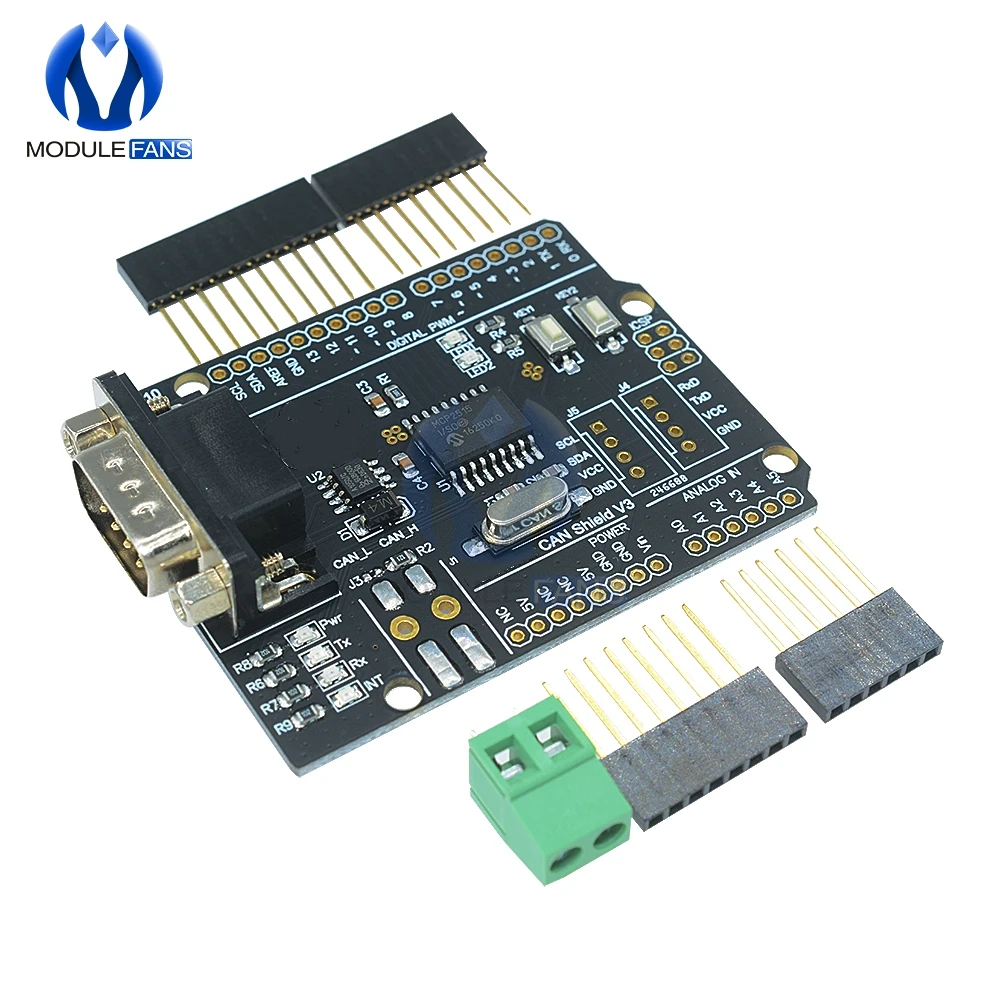 Экран контроллера CAN MCP2515 для Arduino R3 плата расширения UART I2C IIC интерфейс SPI модуль
