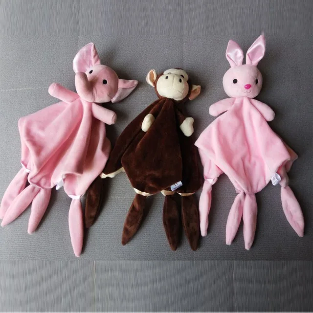 

Слон, кролик, милая мягкая детская игрушка, плюшевое удобное полотенце для новорожденных, Прорезыватель для зубов, игрушка для раннего разв...