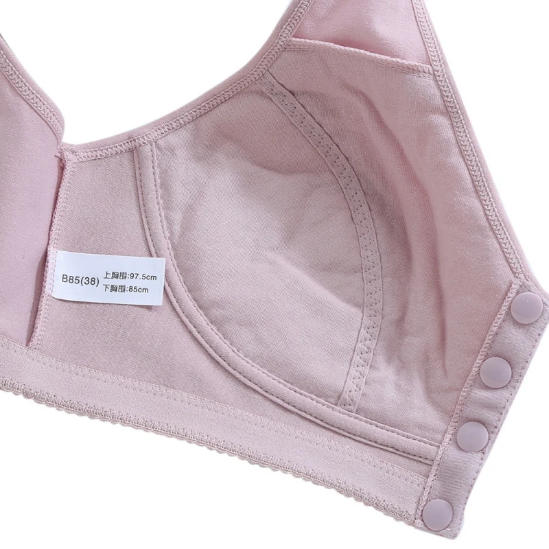

Wireless Cotton Bras For Women Lingerie Front Close T-Back Leisure Comfortble Underwear Plus Size x