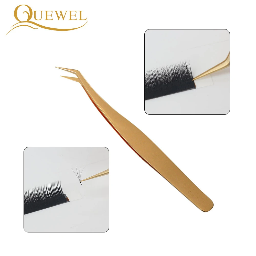 Пинцет из двух частей для наращивания ресниц антистатический пинцет нержавеющей