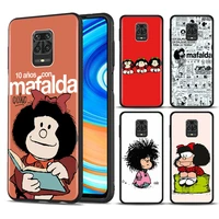 phone case for xiaomi redmi note 9s 8t 8 pro 7 8 9 pro 9t 6a 7a 8a 9a 9c k20 k30 pro cover mafalda classic soft cases