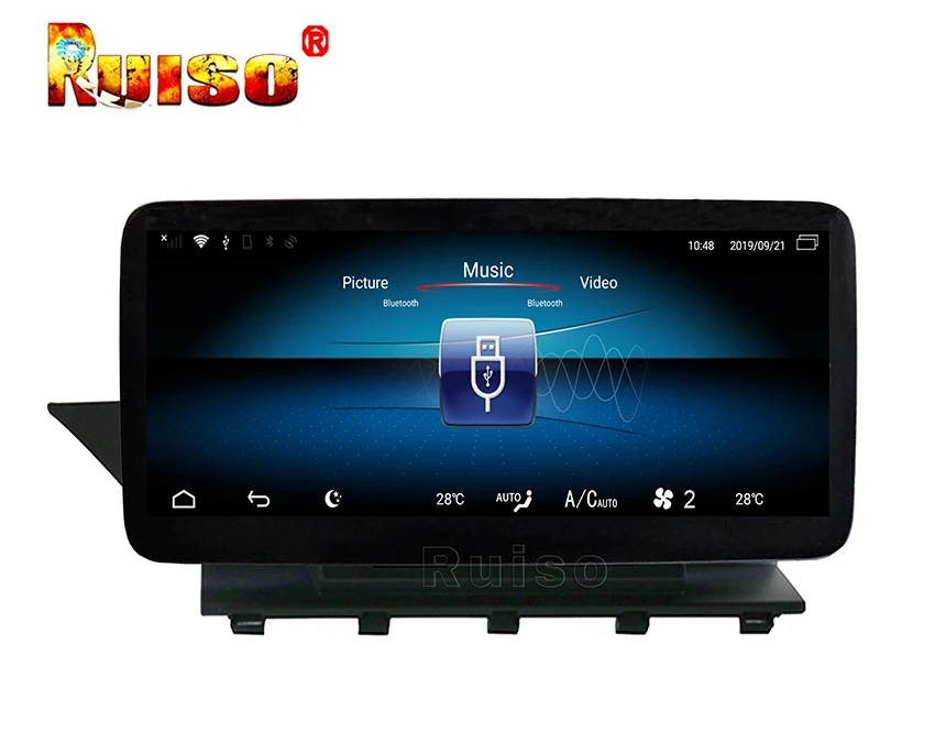 Ruiso 4 Гб ОЗУ+ 32 Гб ПЗУ для Benz GLK Class X204(2008~) Android 9,0 автомобильный dvd-плеер gps аудио авто стерео Мультимедиа
