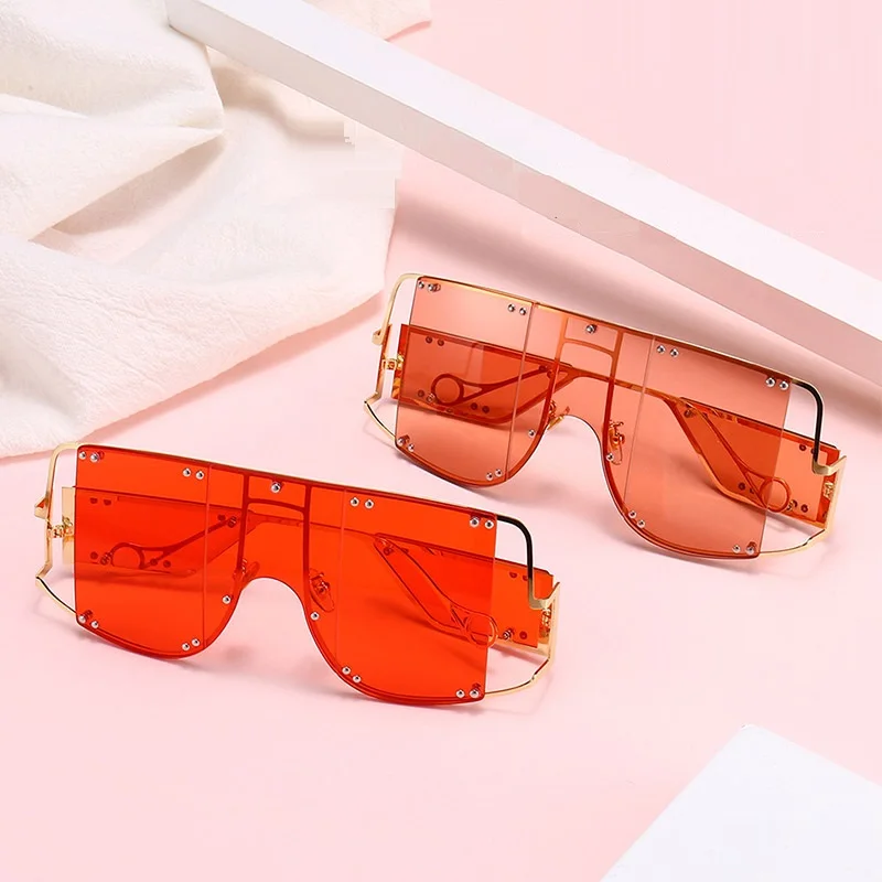 Солнцезащитные очки мужские и женские квадратные из металлического сплава с