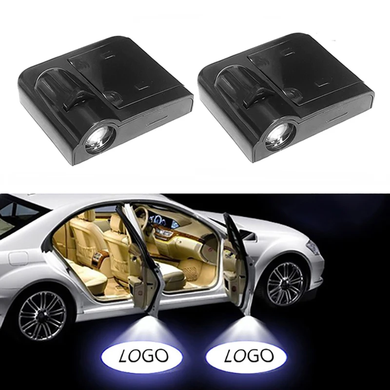 1 шт. Автомобильный Дверной Лазерный беспроводной светодиодный проектор с