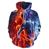 2020 new colorful flame hoodie 3d sweatshirt men and women hooded spring summer coat mens fun jacket black hoodie