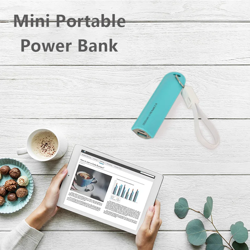 Портативное зарядное устройство 18650 Mini 5200 мАч портативное Внешнее для Xiaomi