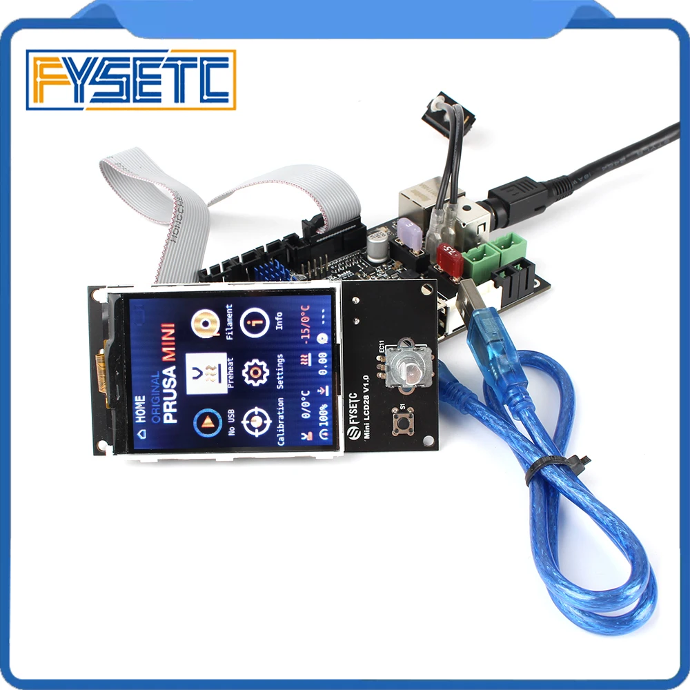 Clone Prusa Mini Buddy board TMC2209 драйвер с ЖК-дисплеем совместимым прошивкой | Компьютеры и
