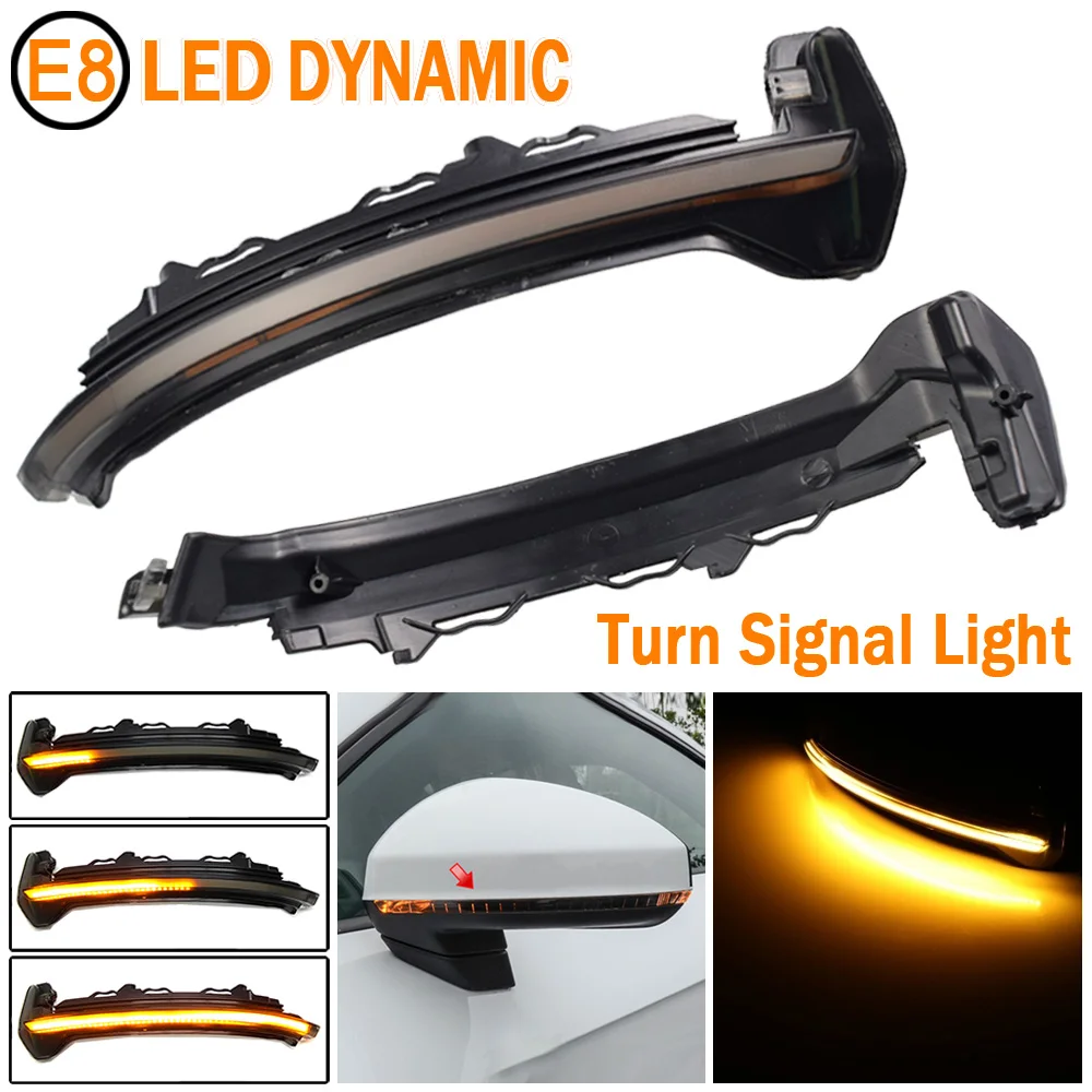 

2pcs For AUDI TT RS FV 8S R8 4S 2016-2020 Dynamic Turn Signal LED Rearview Mirror Indicator Blinker Repeater Light