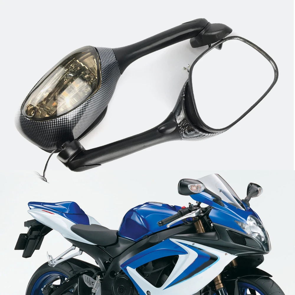 Зеркала заднего вида для Suzuki GSXR 600 750 2006 2010 1000 2005 2008 K6 K7 K8 указатель поворота