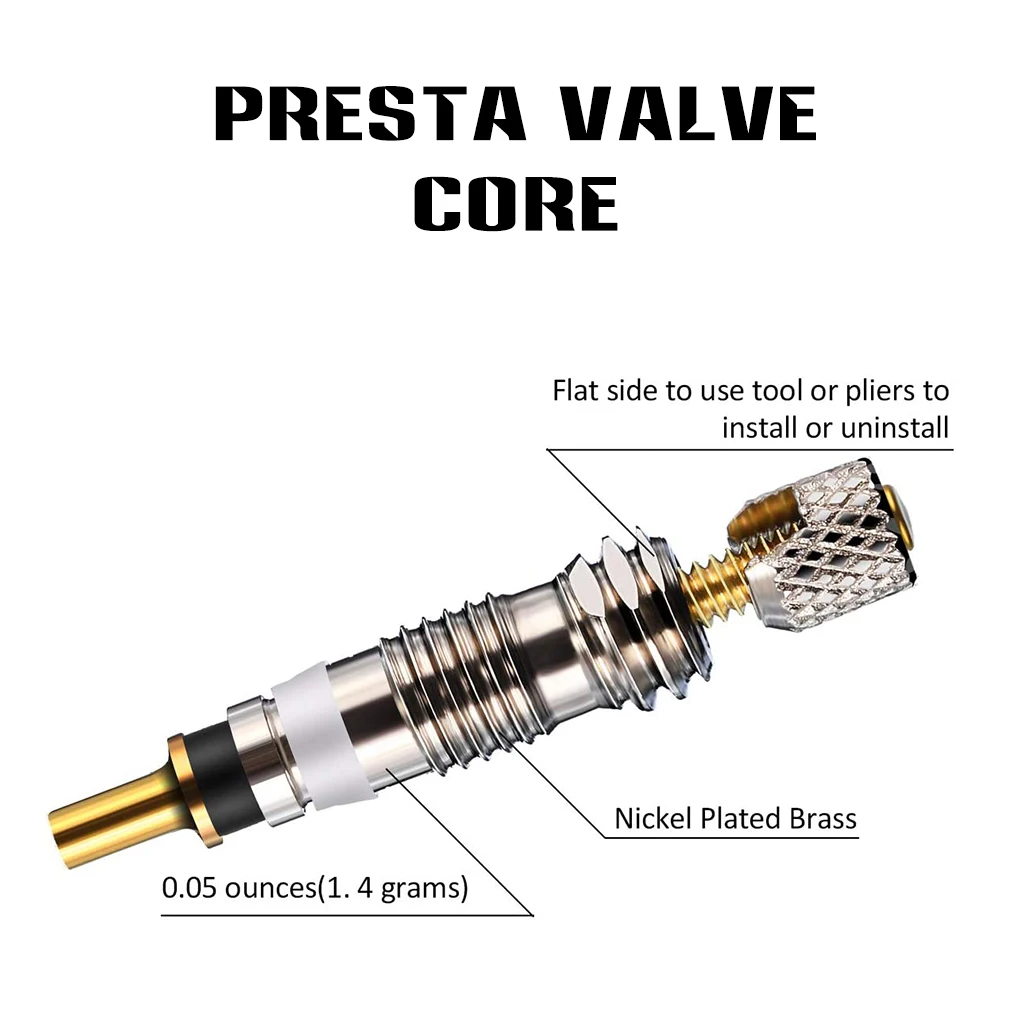 12pcs/Set Bike Tire Valve Core Set Bicycle Tyre Air Repair Tool Kit Replacement For Presta | Спорт и развлечения