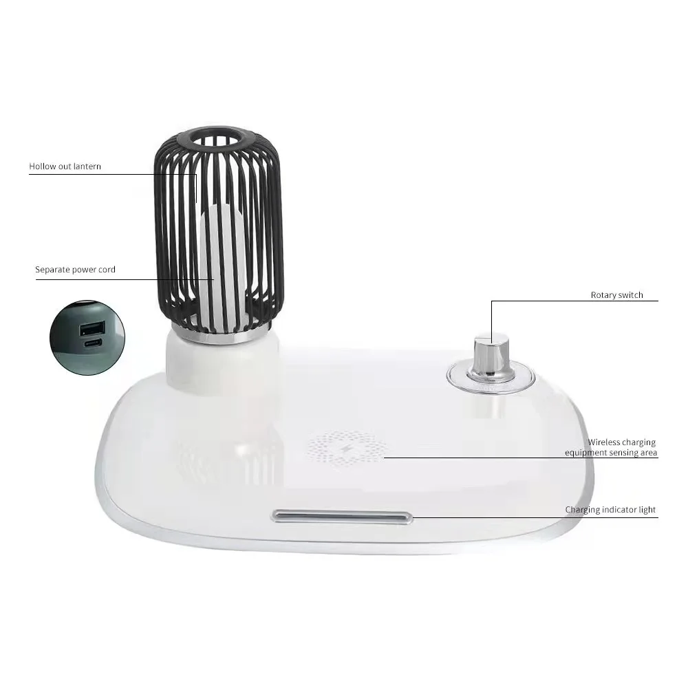 15w qi fast wireless charger mobile phone charging creative night light for iphone and android mobile phone charging stand free global shipping