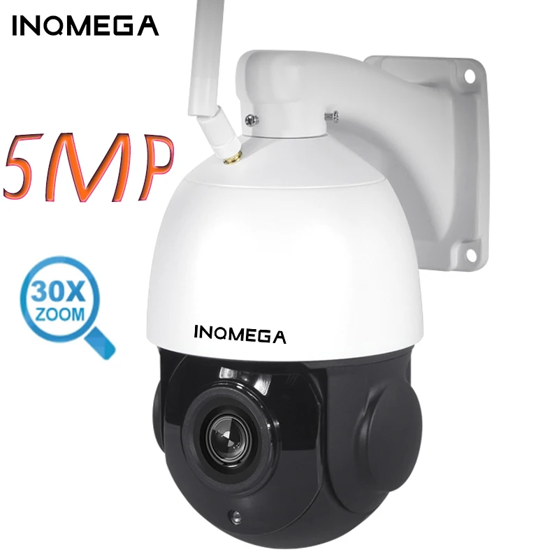 

INQMEGA 30X Optical Zoom WiFi / 4G SIM Card 5MP FHD IP Camera LTE Outdoor Spherical 360 Degree Onvif H.265 Surveillance Cam