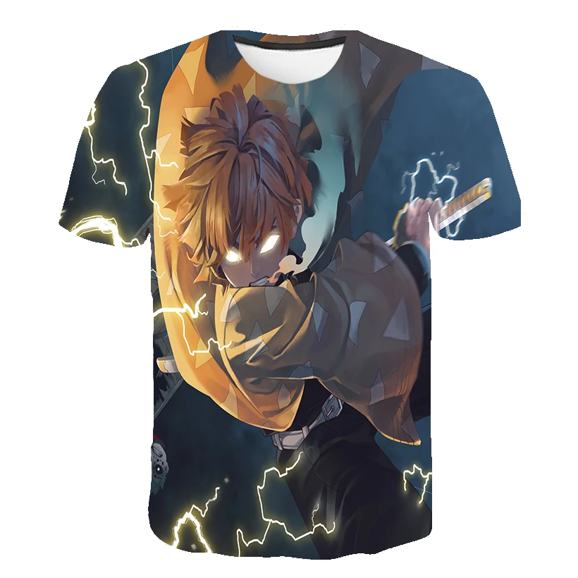 

3D T -Shirt Demon Slayer Children Short Sleeve Cool Tees Fashion Casual Summer Boy Girl Kids Streetwear