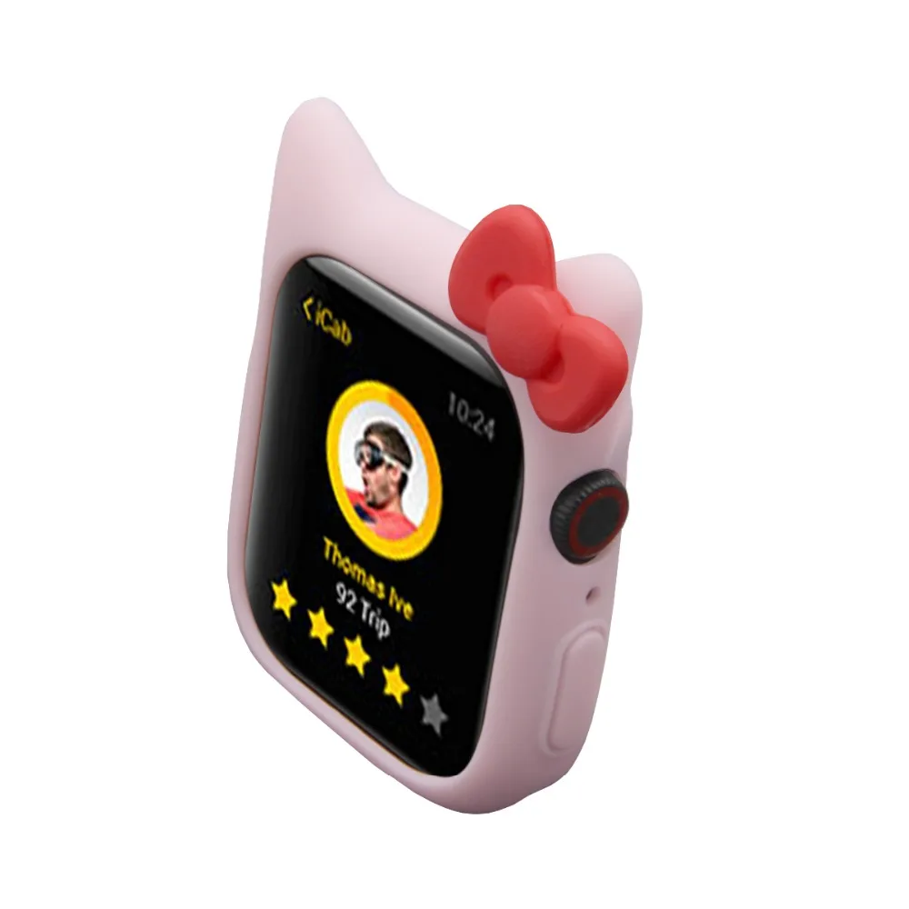 Чехол Serilabee KIT TY CAT для apple watch 4 5/3/2/1 40 мм 44 мм милый защитный силиконовый чехол s для iwatch series 4 5/3/2/1