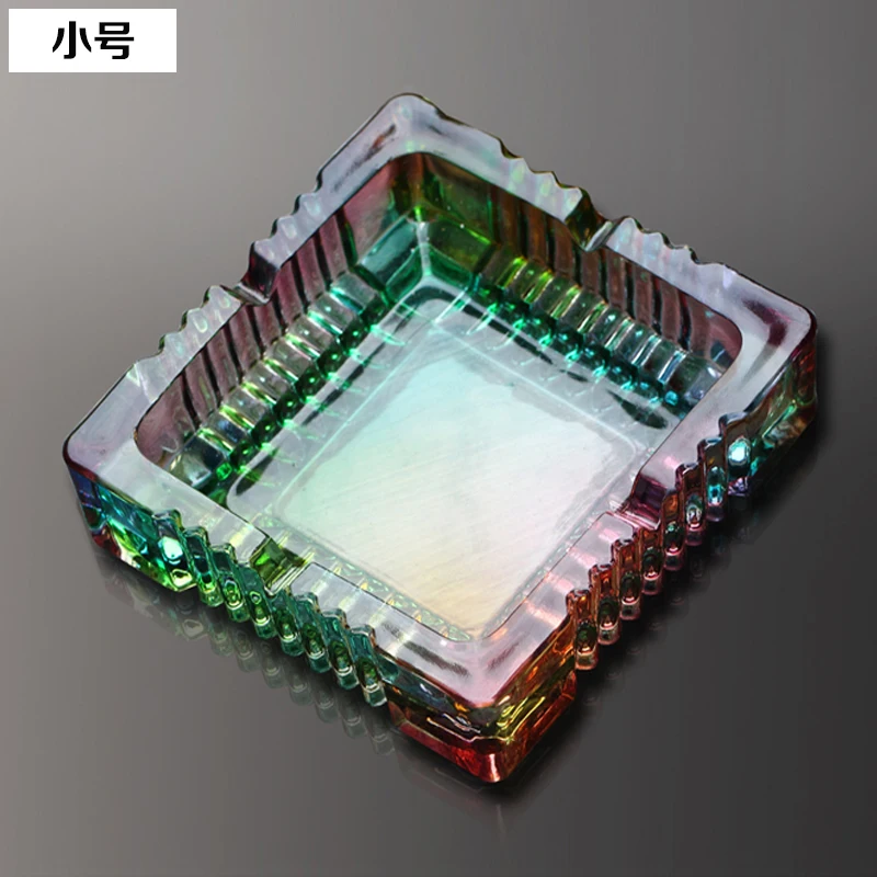 

Glass Ashtray Unbreakable Decorative Tray for Cigarette Ashtray Light Circular Smoke Convenient Ashtray Home Cigarette Holder
