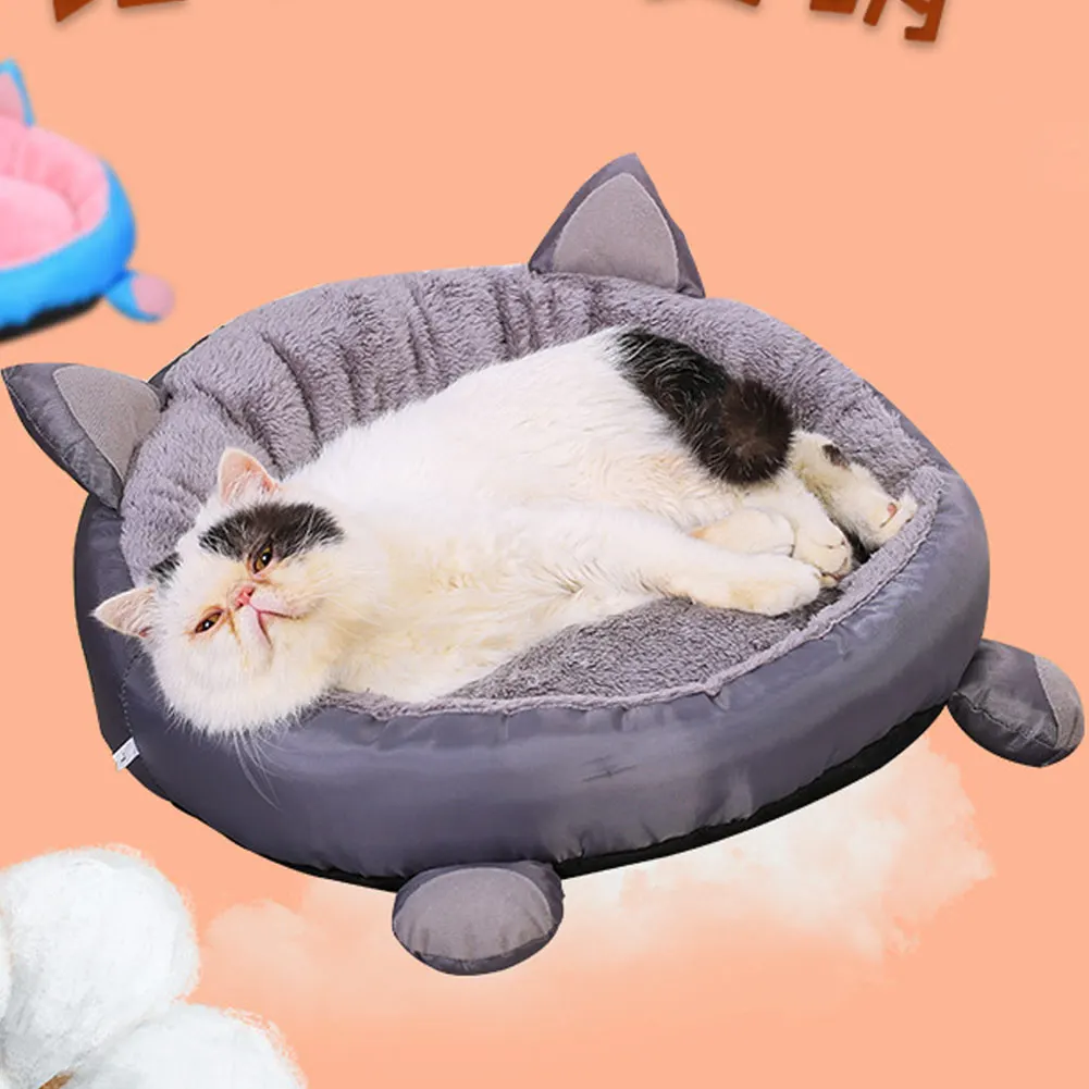 Съемный Коврик для кошки короткий плюшевый домик корзина Теплый Щенок питомник