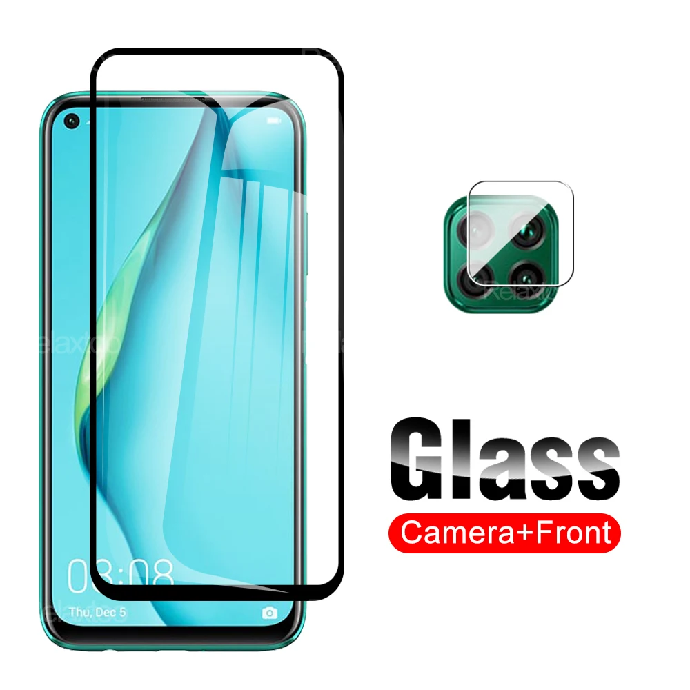 

2 in 1 Camera Protector Glass For Huawei Nova 7 6 5 3 4e Pro Se 7i 5y 5z 3i Phone HD Safety Protective Full Cover Screen Film