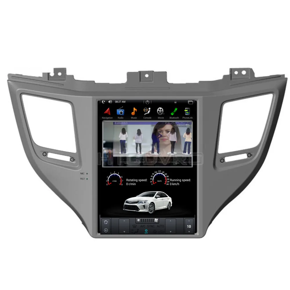 YMODVHT 10 4 дюйма Telsa стиль вертикальный экран четырехъядерный Android 7 1 2 Гб RAM