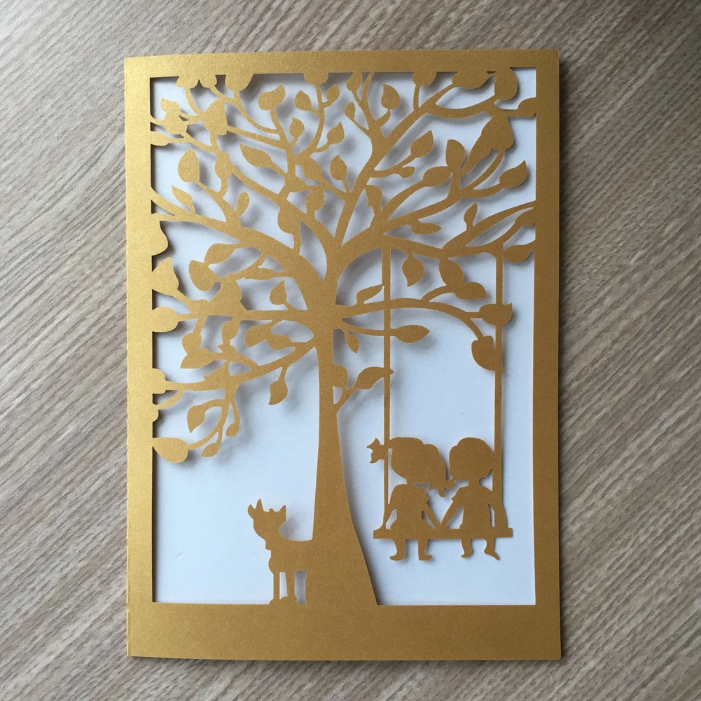 30 шт. синие белые золотые красные открытые для влюбленных лазерная резка