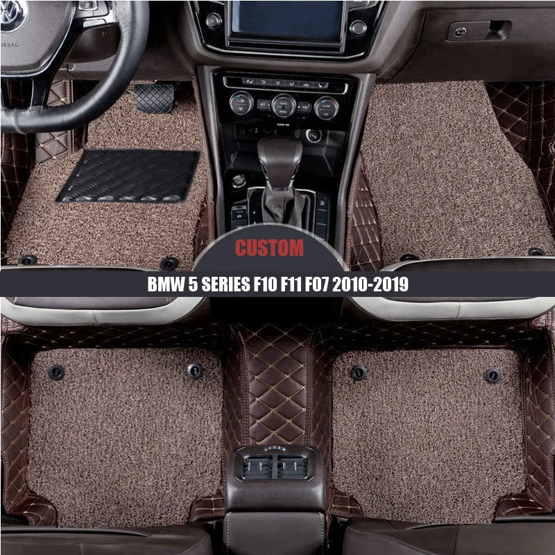 

Автомобильные коврики на заказ для BMW 5 серии F10 F11 F07 2010-2015 2016 2017 2018 2019 автомобильные накладки для ног, автомобильный коврик, чехлы