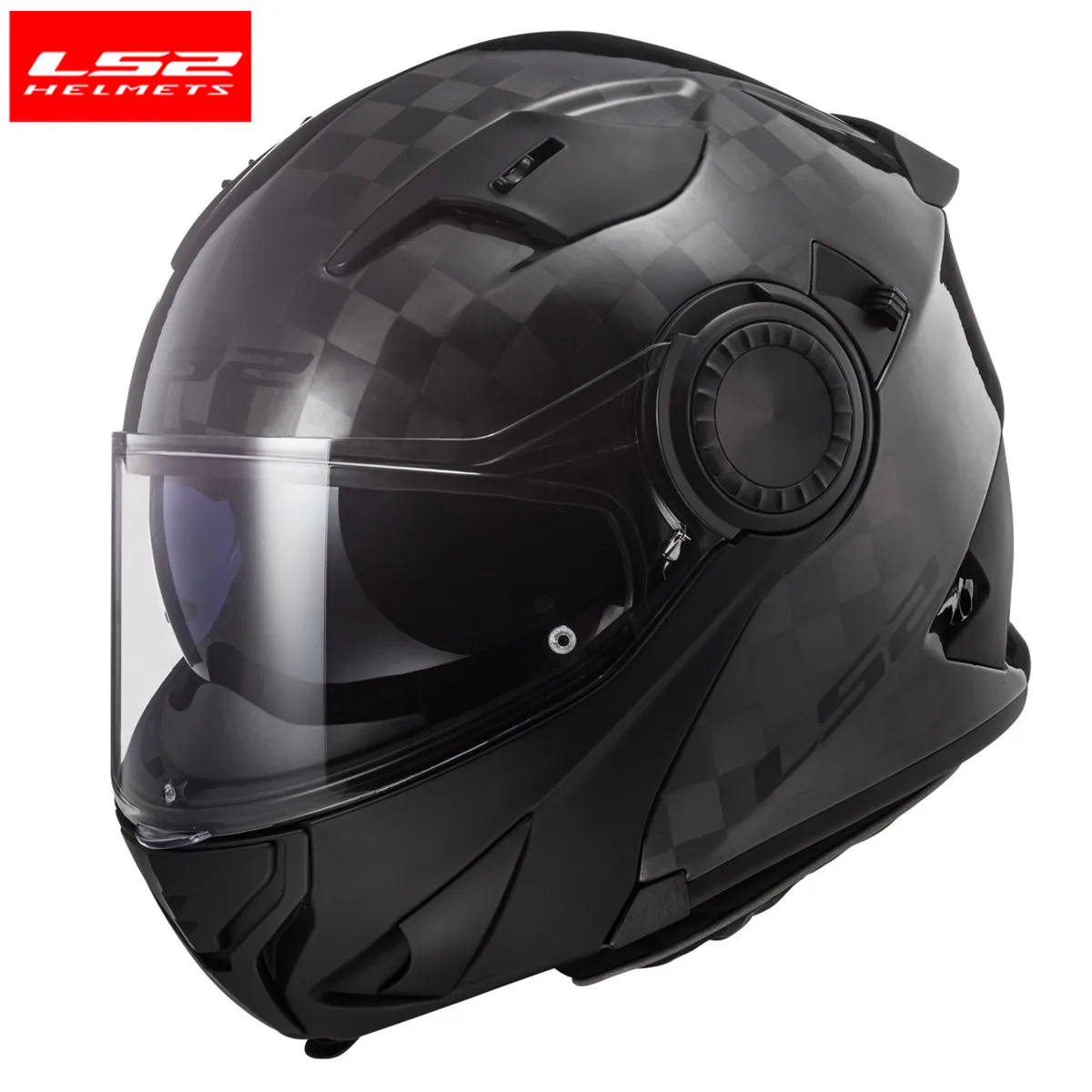 LS2 FF313 Vortex Carbon Helmet Touring Motorcycle Helmet Flip Up Modular Helmets Helmets Capacete Cascos Moto Casques