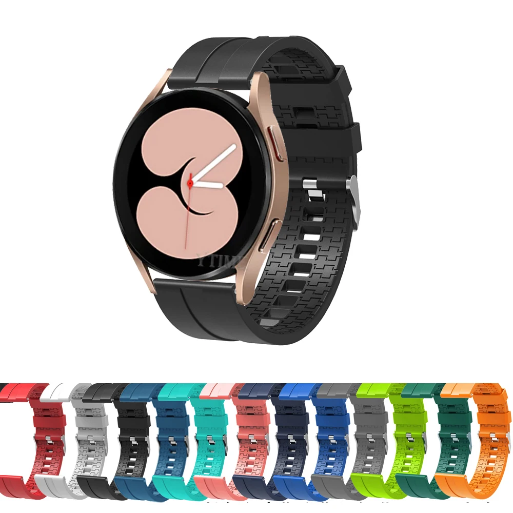 

20mm Silicone Strap For Samsung Galaxy Watch 4 44mm 40mm Watchband Bracelet For Samsung Galaxy Watch 4 Classic 42mm 46mm Correa