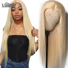 Парик из 613 натуральных прямых волос, медовый блонд, 13x6, 613, 28 дюймов