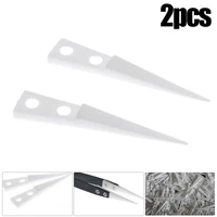 2pcs insulated straight curved tip anti static ceramic tweezers electronic cigarette industrial ceramic tweezers for industry