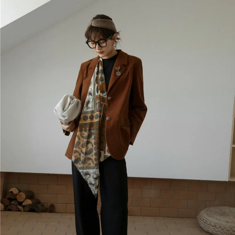 [LANMREM] Осень 2020 новые продукты мода ретро короткий параграф Свободный