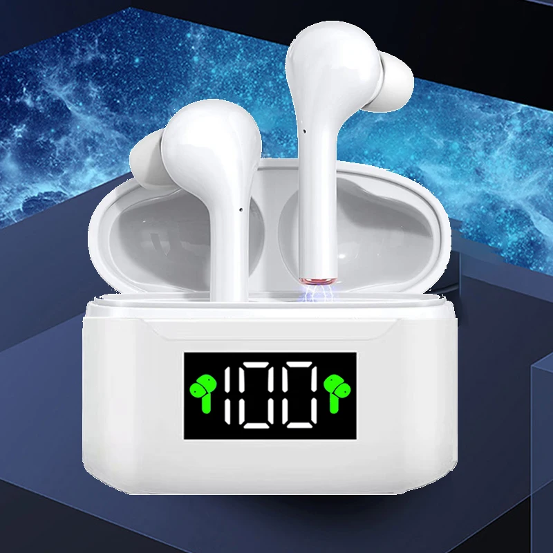 

TWS-стереонаушники с поддержкой Bluetooth и зарядным футляром