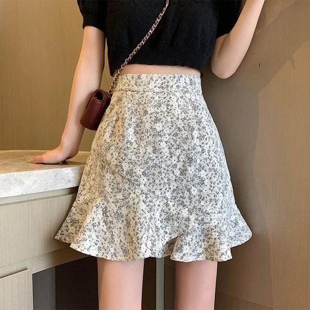 

~Summer new Lace Floral high waist skirt[Finished on June 15]