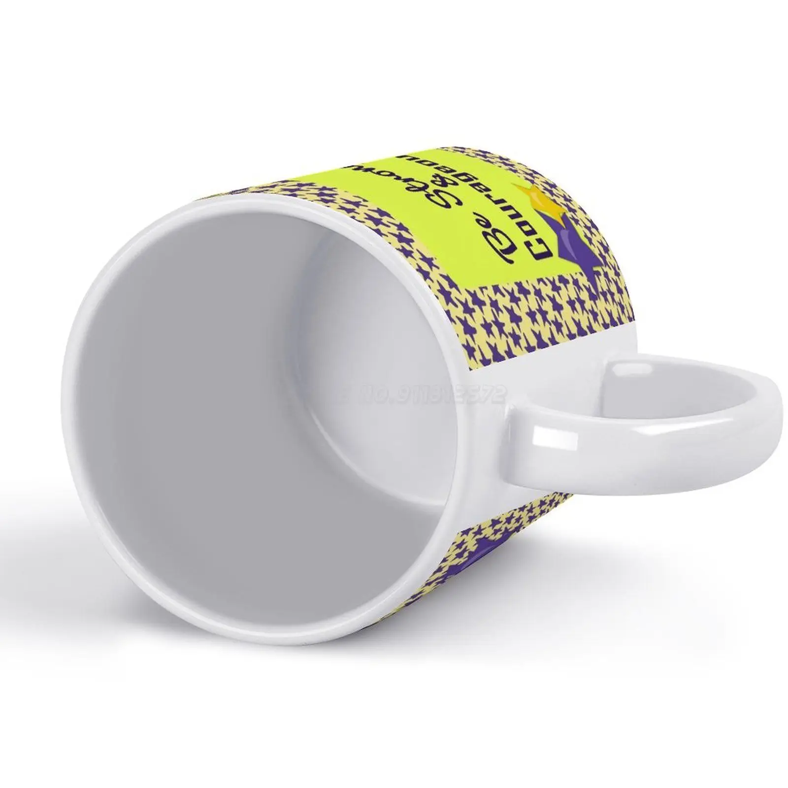 Кружка Будь Сильным и Отважным Супергероя Новое Качественное Печатное Изображение 11 унций Фиолетовая Звезда.