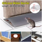 Силиконовая пробка для воды высотой 12 мм, гибкая кухонная столешница, удерживающая воду полоса, порог для ванной и душа, барьер для воды