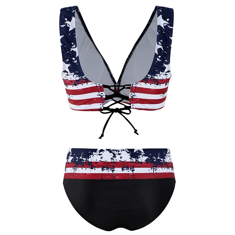 Women Padded Push-up Bra Bikini Set Ruffles Swimsuit Low Waist Bathing Suit Swim Top Plus Size Bottom |