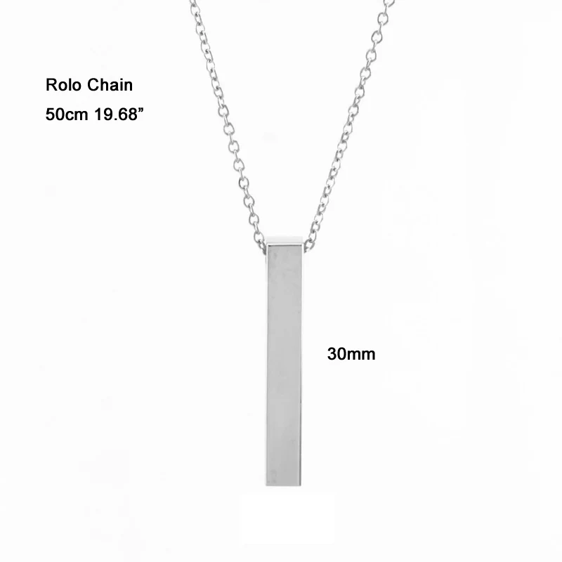 Женский ожерелье из нержавеющей стали с пустым кулоном 30 мм 40 | Украшения и