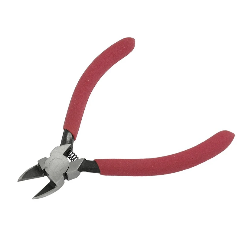 

4.5" Side Cutter Diagonal Wire Cutting Pliers Nippers Repair Tool Red Retail