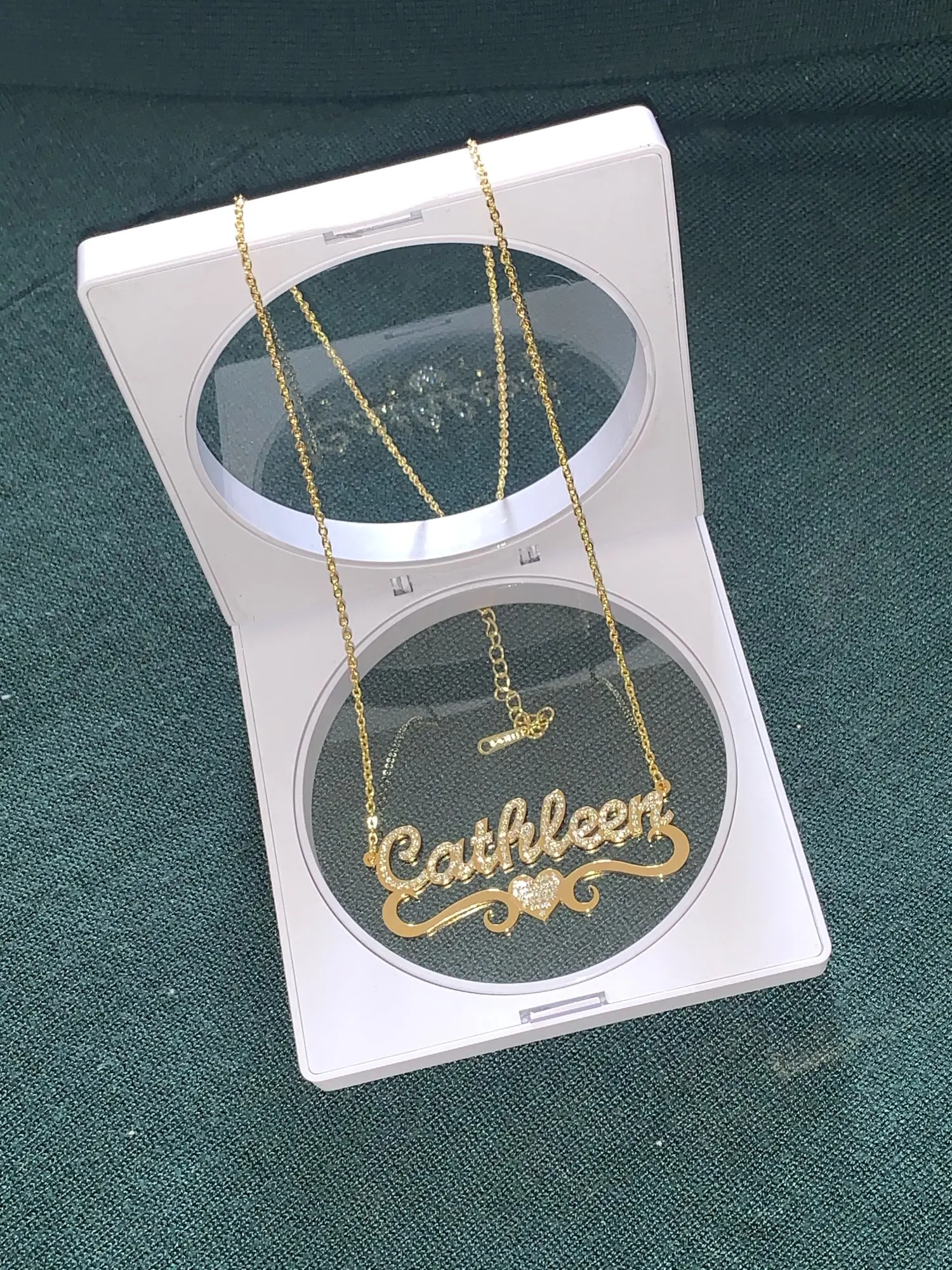 

Popular Custom Name Necklace Double Layer Plated Nameplate 3D Necklace Personalized Choker Necklace Gifts For Women Collier