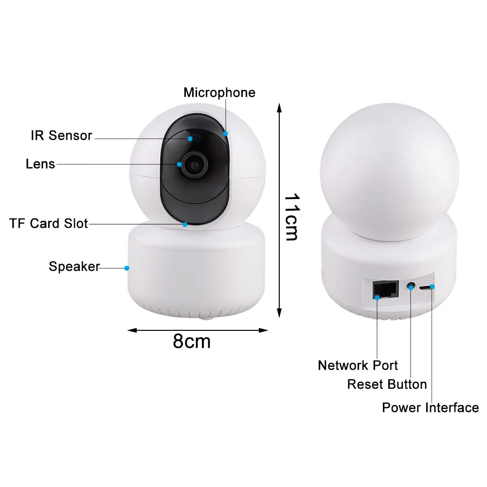 Hd Wifi Ip Камера 360 ° Vision Cctv poe Ptz 2 Way аудио-разговора Беспроводной безопасности 4g Onvif