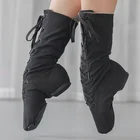 Танцевальные ботинки на молнии для детей, мальчиков, девочек, мужчин и женщин, высотой 27 см, 40 см