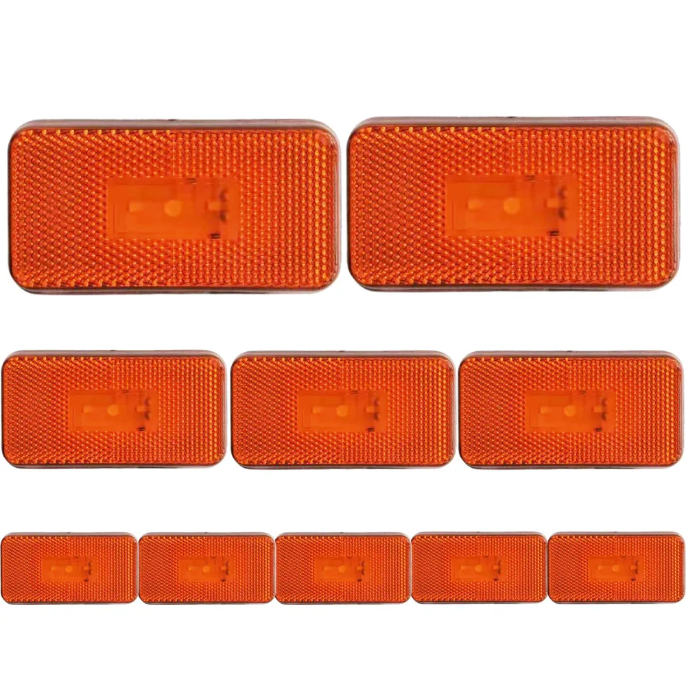 

10 шт. боковые габаритные светильник для Scania прицепа светодиодсветильник огни габаритные огни для грузовика s Оранжевый сигнал поворота 24 В