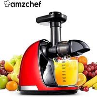 amzchef slow juicer fruit juicer machine cold press juicer extractor filter quiet motor juice easy wash electric juicer