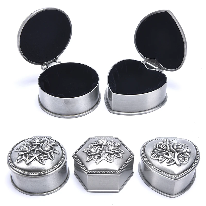 

Шкатулка для ювелирных изделий, винтажный цветочный резной органайзер для хранения