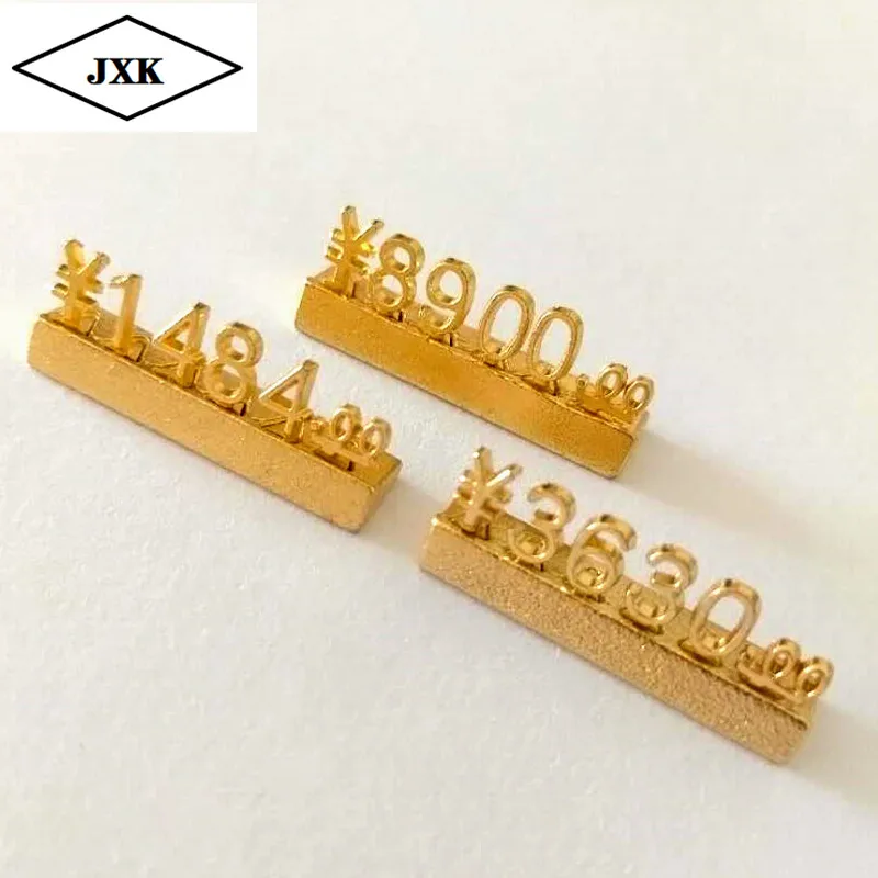 Металлическая трехмерная ценовая бирка доллар евро регулируемая цифровая палка