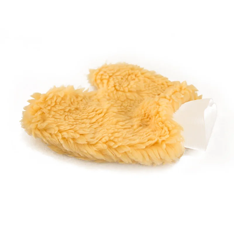 Горячая Распродажа новая плюшевая перчатка для мытья машины 24x21 см из овечьей