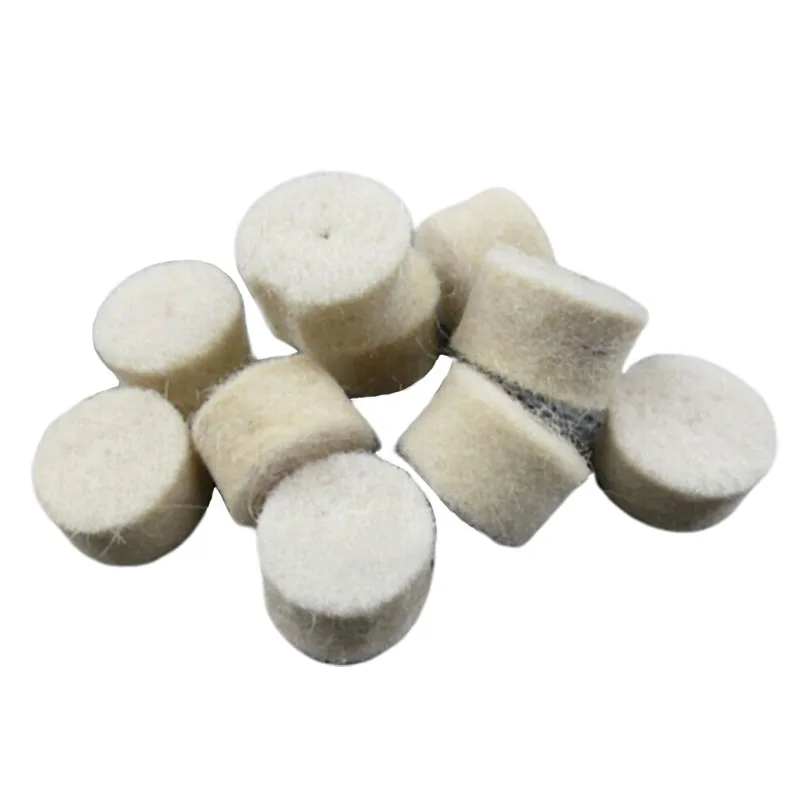 Круглая полировальная Накладка для шлифовки 50 шт. шерстяной войлок + 1 стержень