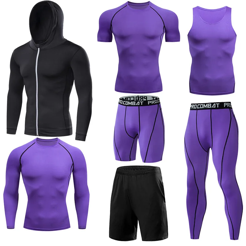 

winter Top quality new thermal underwear men sets compression Sports suit sweat quick drying thermo underwear men clothing