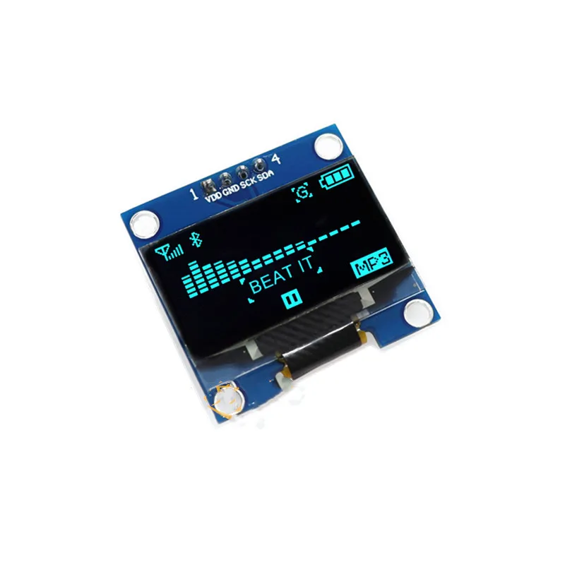 Модуль последовательного oled-дисплея IIC 0 96 дюйма белый 128X64 I2C SSD1306 12864 плата с