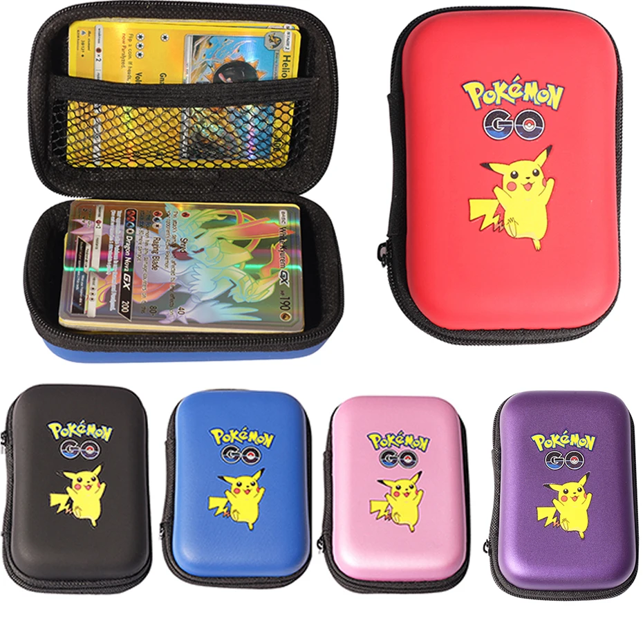 Tarjeta de juego Pokemon Pikachu, soporte de 50 tarjetas, &aacute;lbum de fotos, estuche r&iacute;gido con 20 tarjetas Flash GX en espa&ntilde;ol, caja de almacenamiento, regalo de Navidad-1