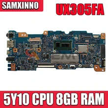 UX305FA With 5Y10 CPU 8GB RAM Mainboard REV 2.0 For ASUS UX305 UX305F UX305FA Laptop Motherboard 100% Tested free shipping