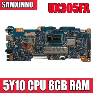 ux305fa with 5y10 cpu 8gb ram mainboard rev 2 0 for asus ux305 ux305f ux305fa laptop motherboard 100 tested free shipping free global shipping